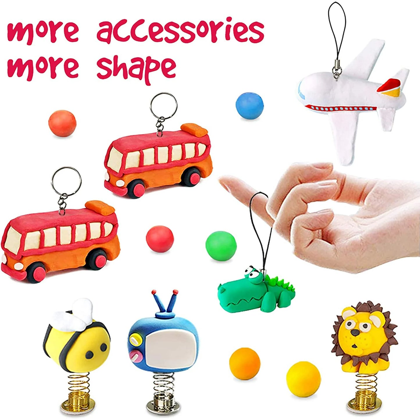 CandWuom Air Dry Clay for Kids- 36 Colors Modeling Magic Clay Kit, Soft & Ultra Light Molding Clay, Art Crafts Best Gift for Boys & Girls Age 3-12