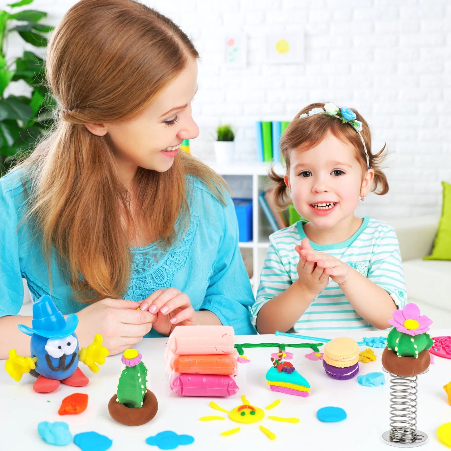 CandWuom Air Dry Clay for Kids- 36 Colors Modeling Magic Clay Kit, Soft & Ultra Light Molding Clay, Art Crafts Best Gift for Boys & Girls Age 3-12