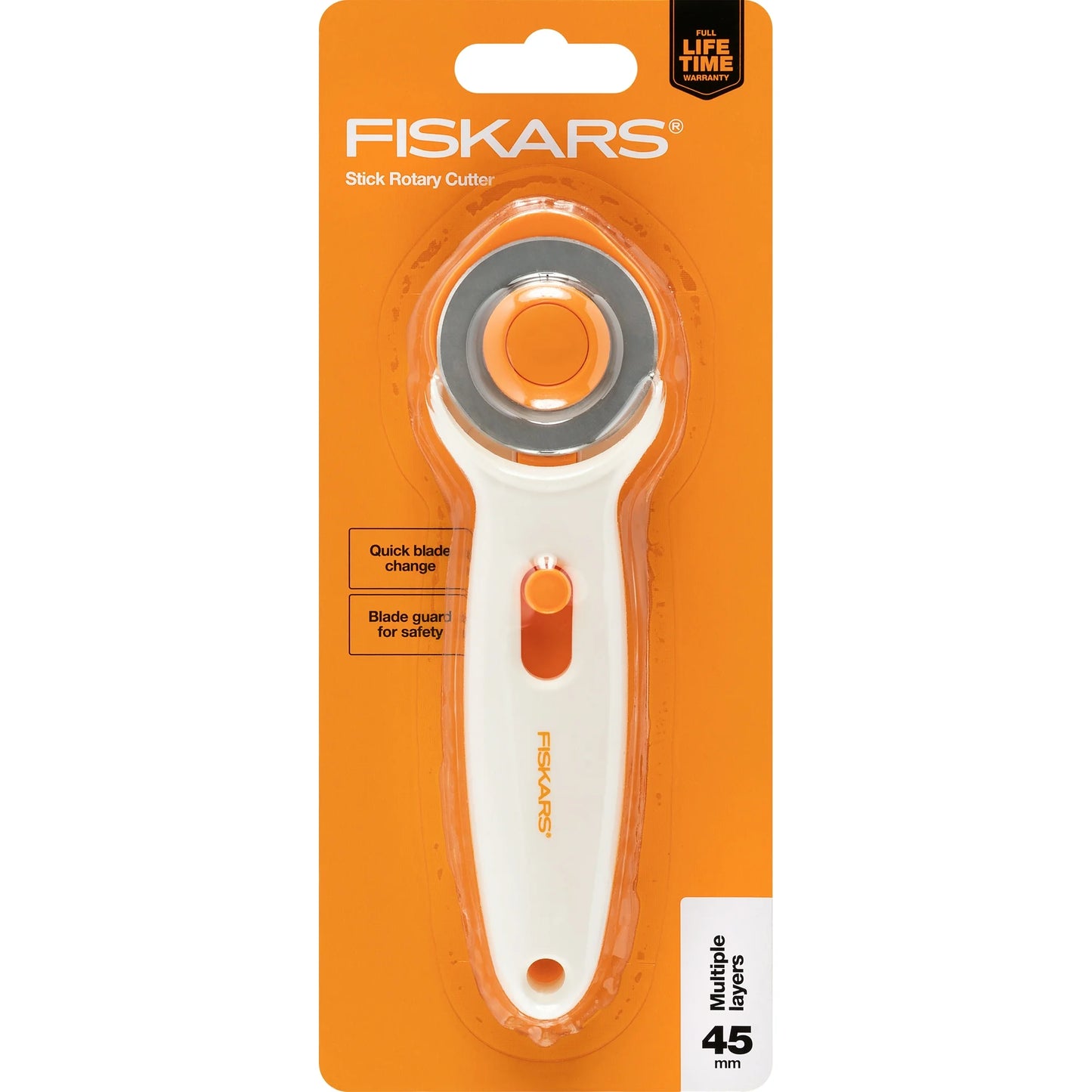 Fiskars 45mm Stick Rotary Cutter, White