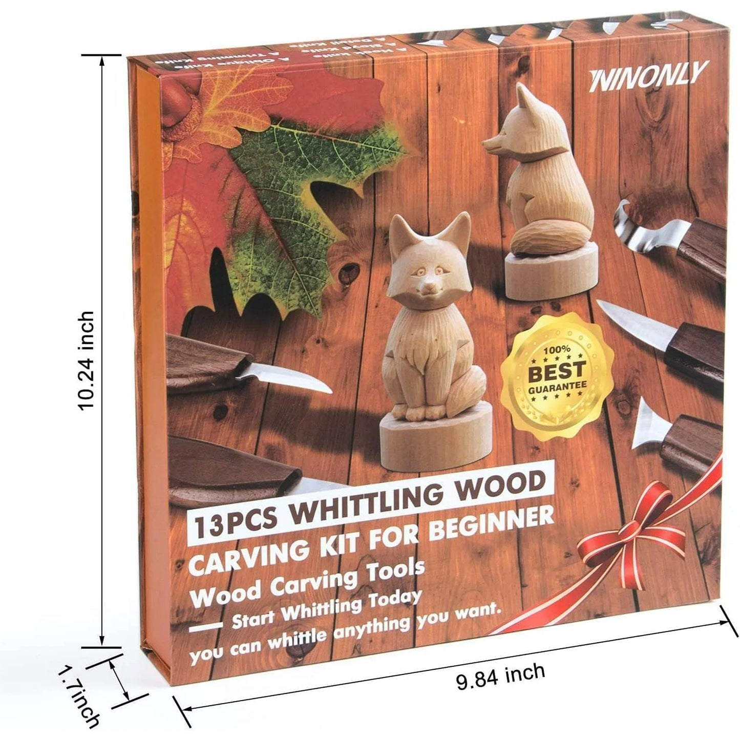 Wood Carving Tools 13pcs Wood Carving Kits - Includes Hook Carving Knife Detail Wood Knife Whittling Knife Oblique Knife Trimming Knife Chip Carving Knife for Beginners