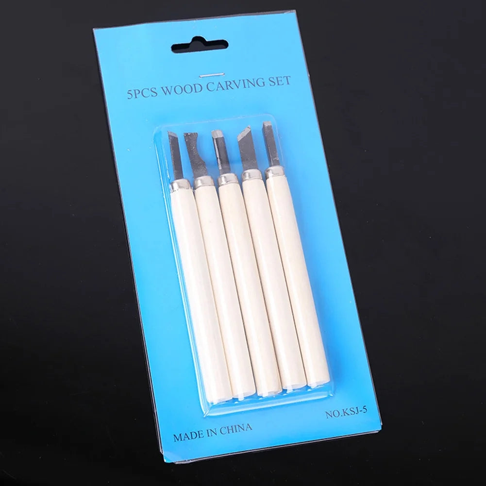 5/6/8/10/12Pcs Wood Carving Chisel Sculpting Knife Gouges Woodworking Tools Set